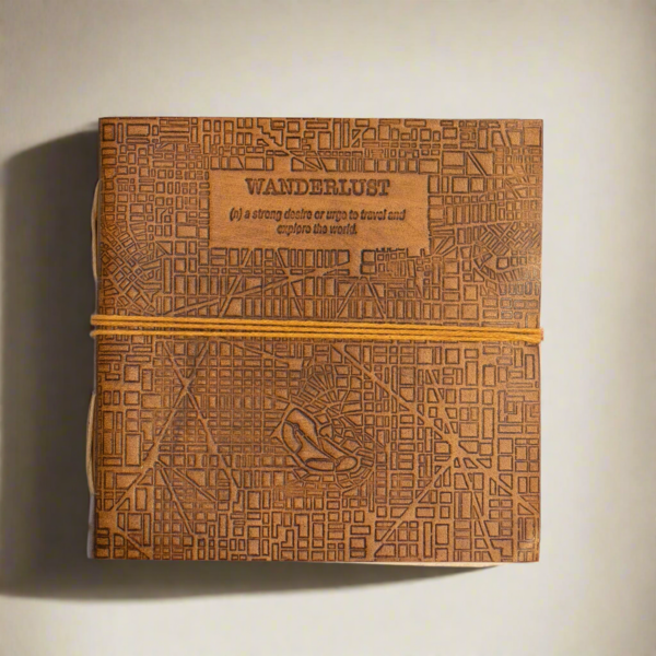 Soothi Wanderlust 7x7 Artist Handmade Leather Journal