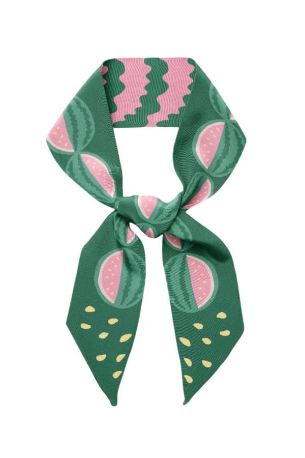 Centinelle Watermelon Twilly Ribbon Scarf