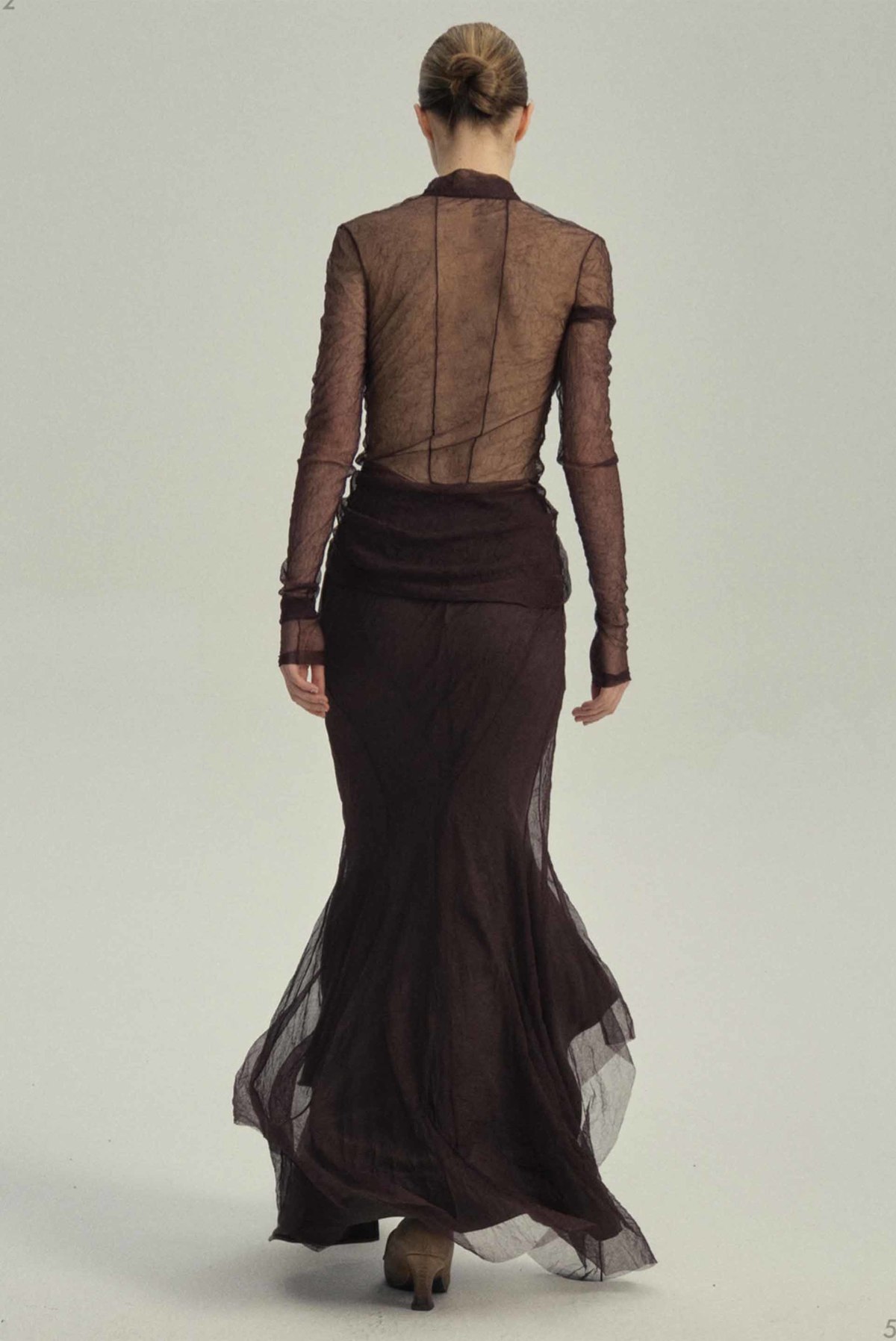 YEHUAFAN Brown Top - Image 2 of 3