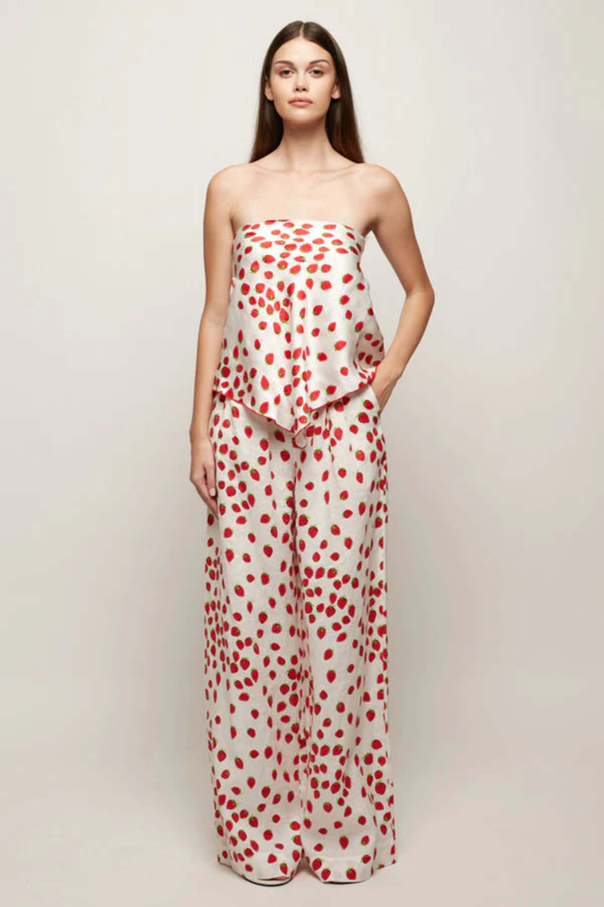 S/W/F Pleated Wide Leg Pants - Image 1 of 2