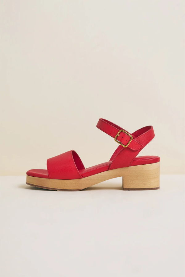 Charlotte Stone Allie Clog Sandal - Rouge