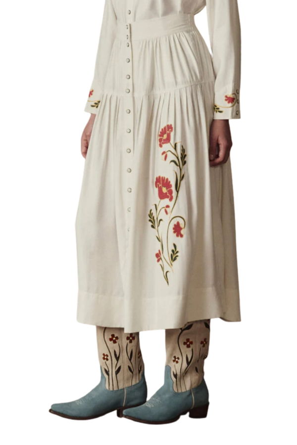The Great. The Western Embroidered Highland Skirt