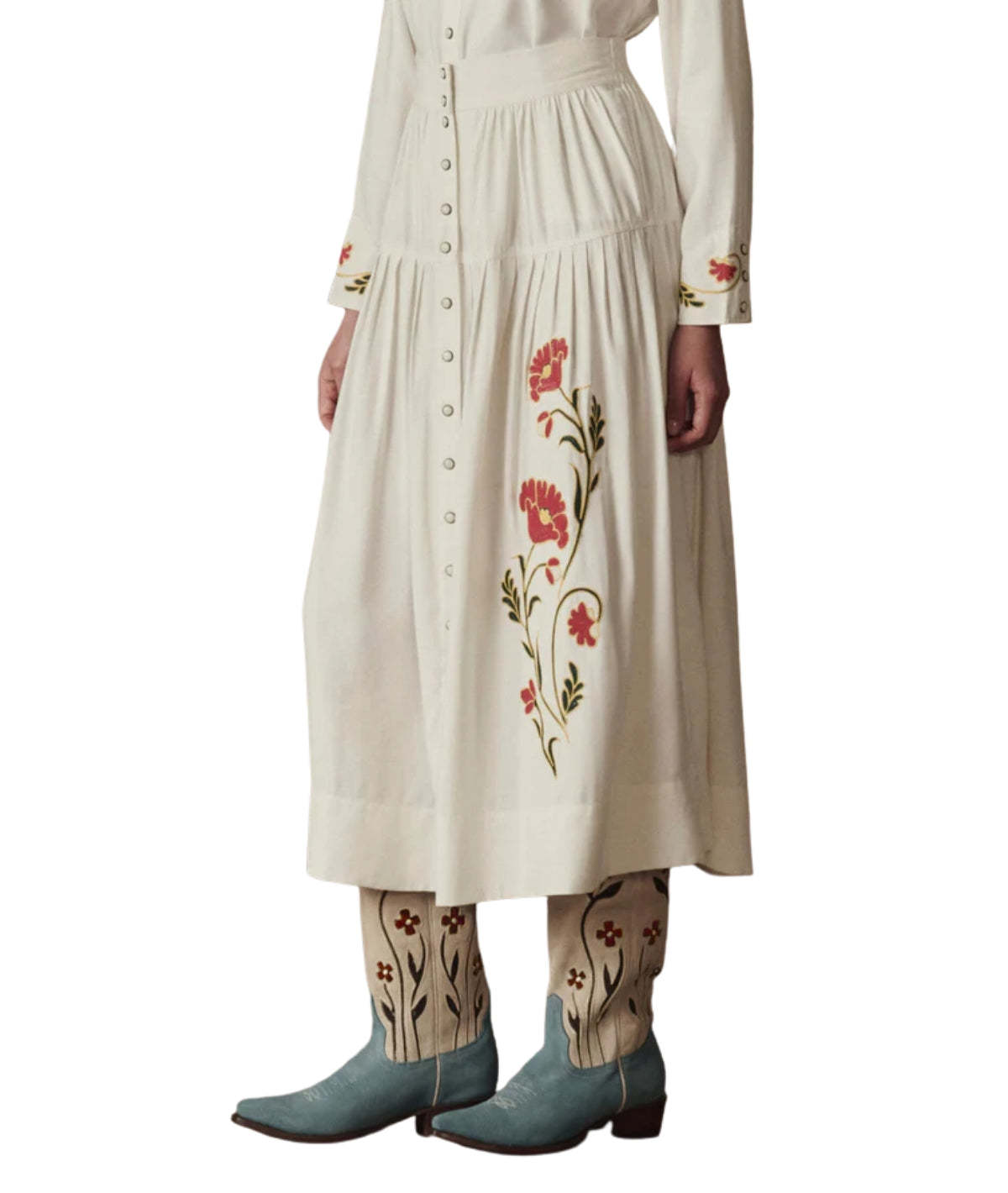 The Great. The Western Embroidered Highland Skirt - Image 1 of 4