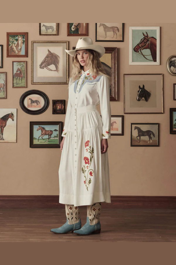 The Great. The Western Embroidered Highland Skirt