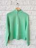 Varley Mavis Mock Neck Sweatshirt - Green Spruce - Thumbnail 1