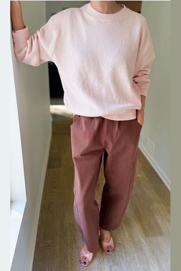 Le Bon Shoppe Milo Cotton Sweater - Rose