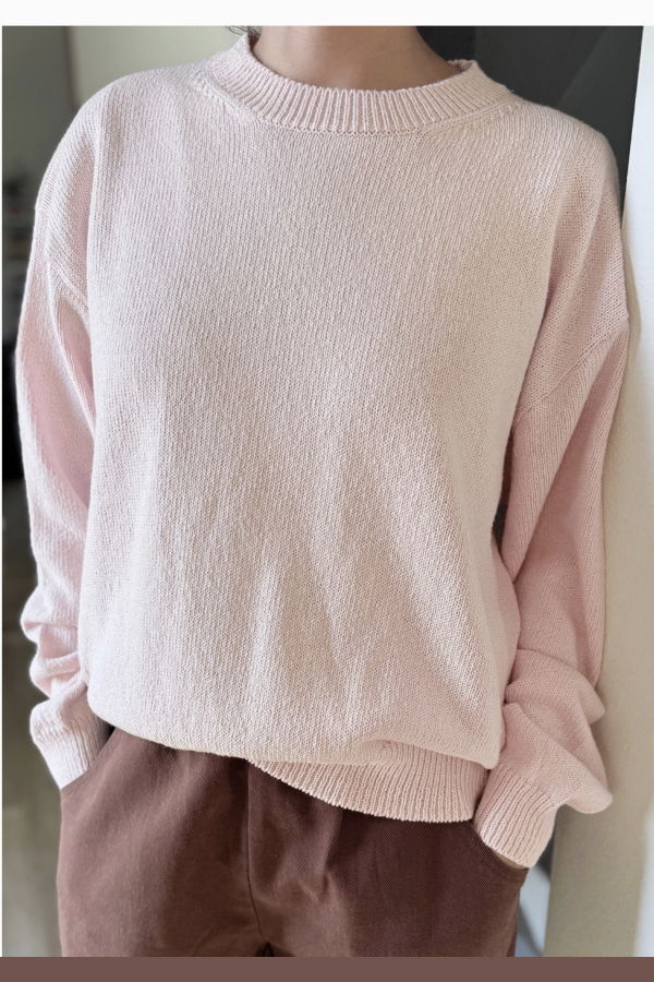 Le Bon Shoppe Milo Cotton Sweater - Rose