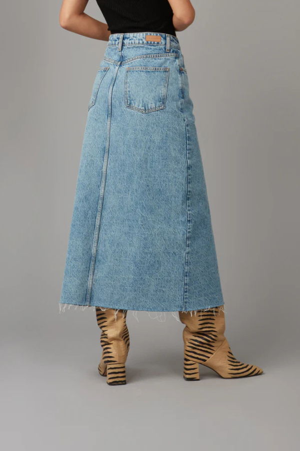 Lola Denim Halston Denim Skirt