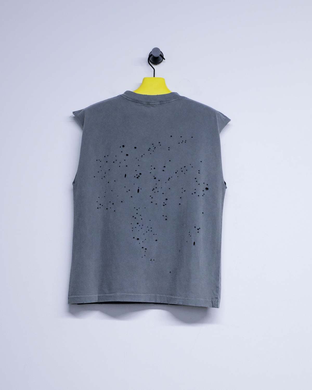 Satisfy Faded Black Cotton MothTech Muscle Tee - Image 2 of 2