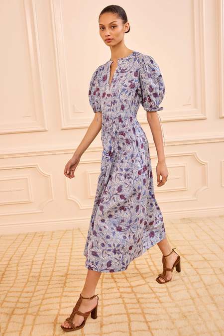 Ulla Johnson Olga Flutter Sleeve Midi Dress | Garmentory Ulla Johnson Olga Flutter Sleeve Midi Dress | Garmentory