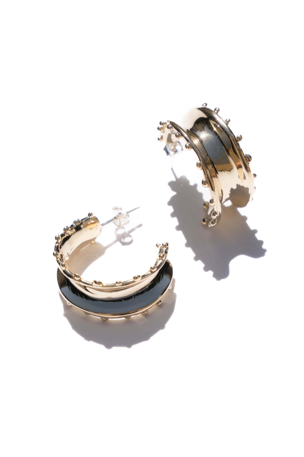 Moneh Brisel Rising Sun Hoops