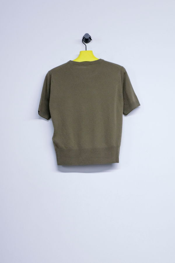 Jil Sander Wool Cashmere Short Sleeve Sweater