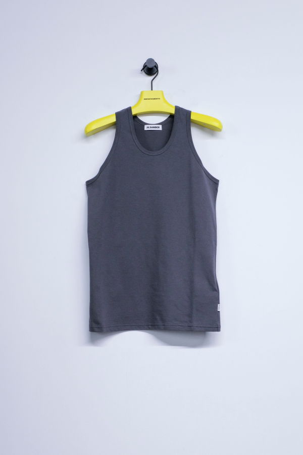 Jil Sander Pebble Cotton Jersey Tank Top