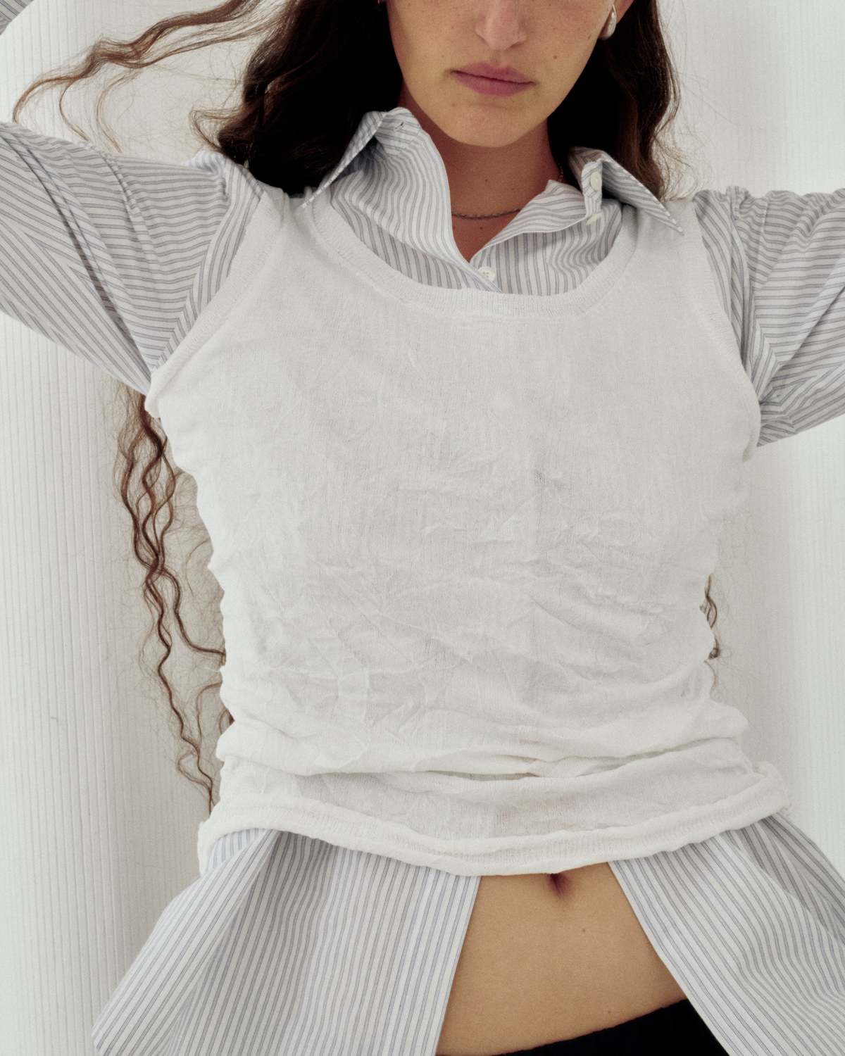 SAYAKA DAVIS NEW YORK Crinkled Knit Tank - Image 2 of 6