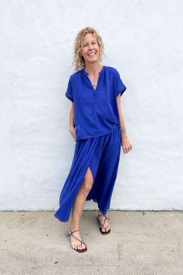 Pomandere Midi Skirt - Royal