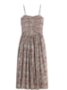 Apiece Apart Jana Ruched Bodice Maxi Dress - Clay Floral - Thumbnail 1