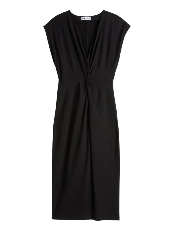 Apiece Apart Margit Twist Front Column Dress - Black