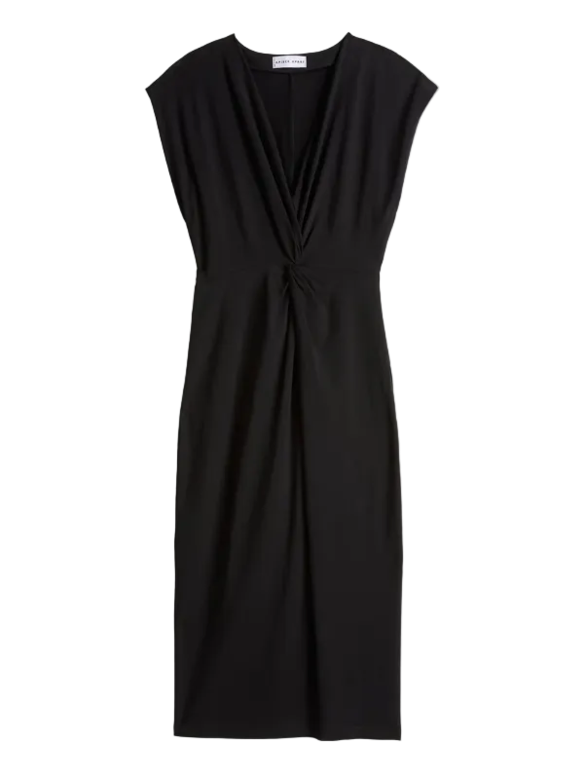 Apiece Apart Margit Twist Front Column Dress - Black - Image 1 of 4