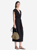 Apiece Apart Margit Twist Front Column Dress - Black - Thumbnail 2