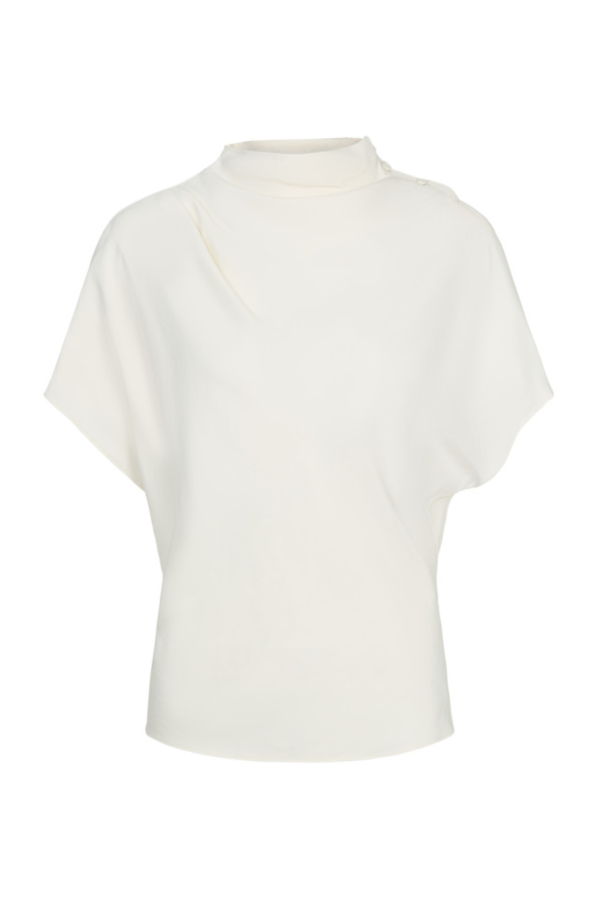 TWP Mock Neck Tee - Bone