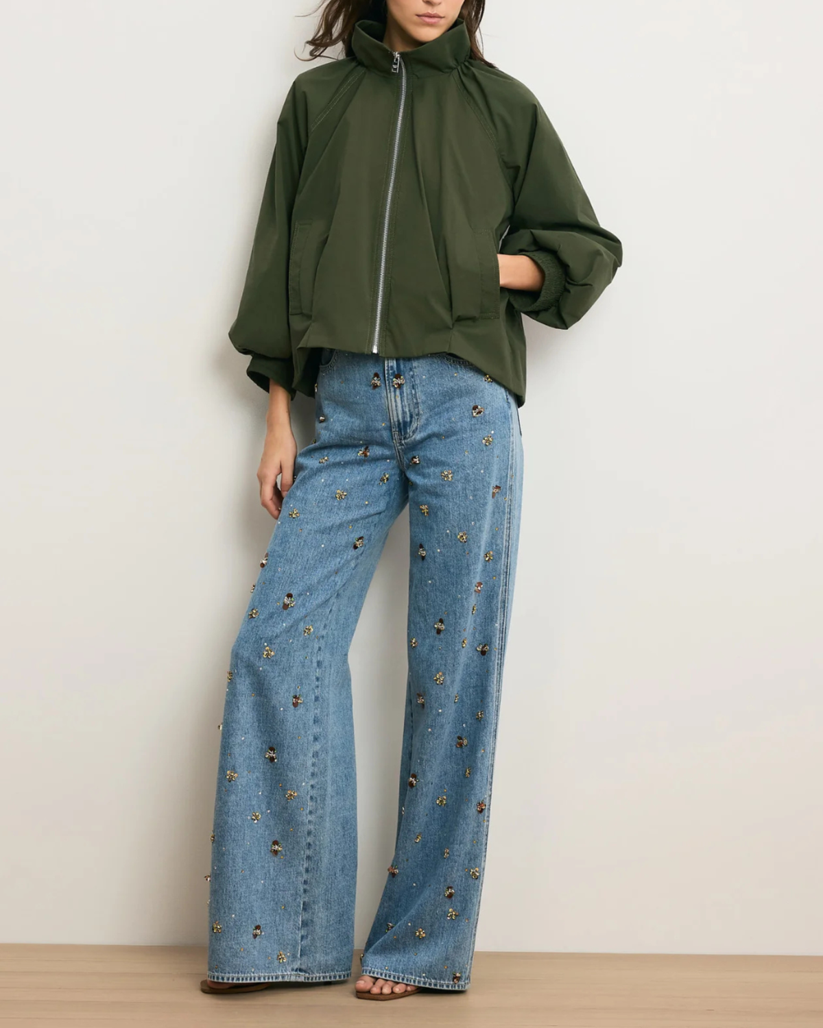 Veronica Beard Circe Jacket - Army - Image 3 of 6