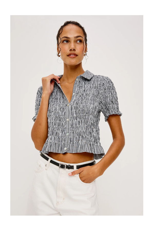 Rails Alton Top - Black Gingham