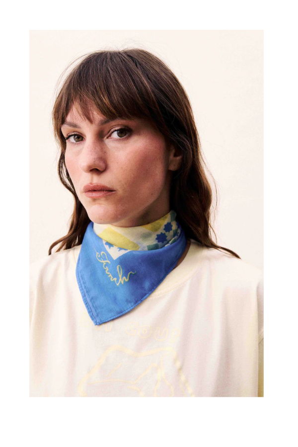 FRNCH Plitvice Scarf - Bleu Azur