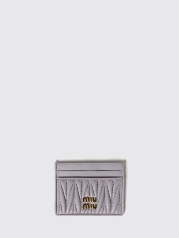 MIU MIU 5MC076 Business Card Wallet - Wisteria