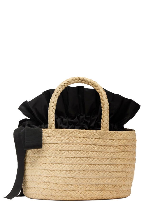 Patou Tote Bag With Logo - Powder