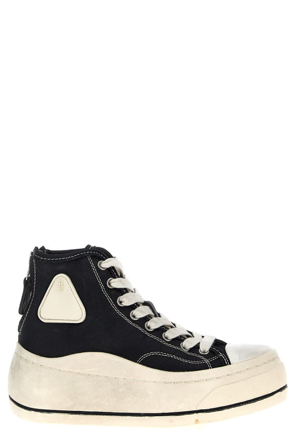 R13 High Top Sneakers - White/Black