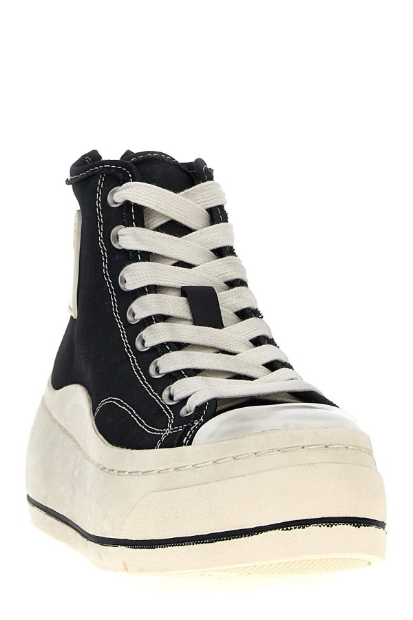 R13 High Top Sneakers - White/Black