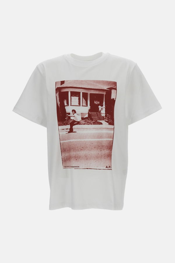 A.P.C. Short-Sleeve T-Shirt With Print - White