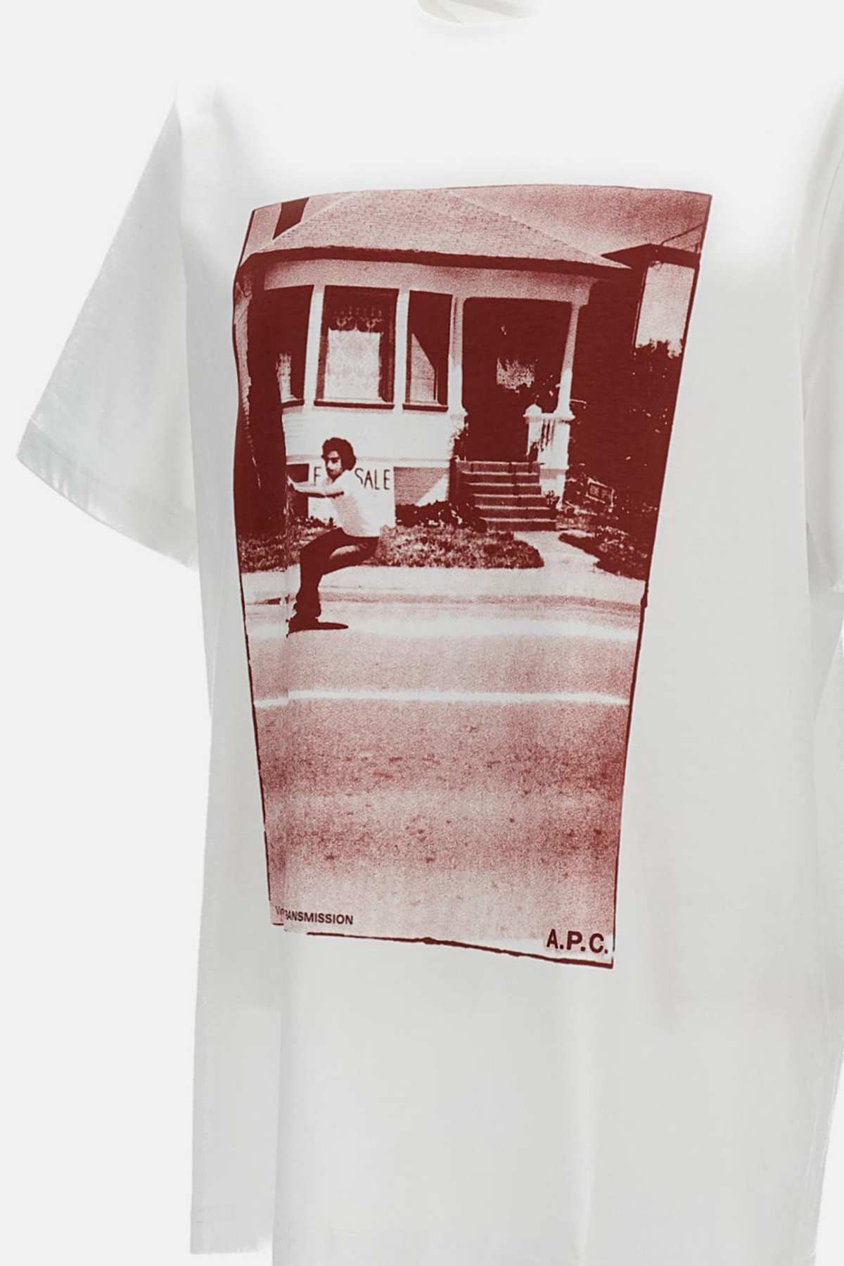 A.P.C. Short-Sleeve T-Shirt With Print - White - Image 3 of 3