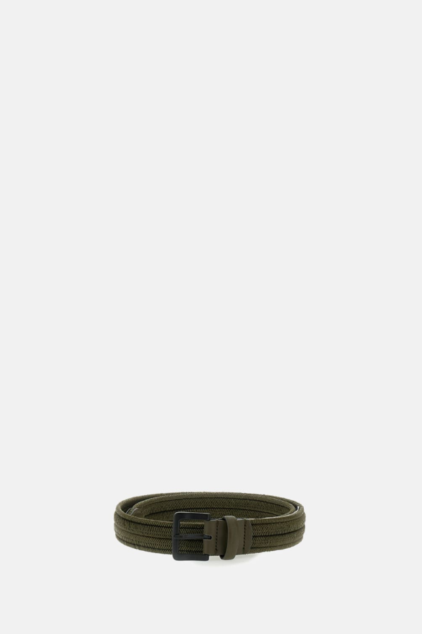 C.P. Company Braided Cotton Belt - Green
