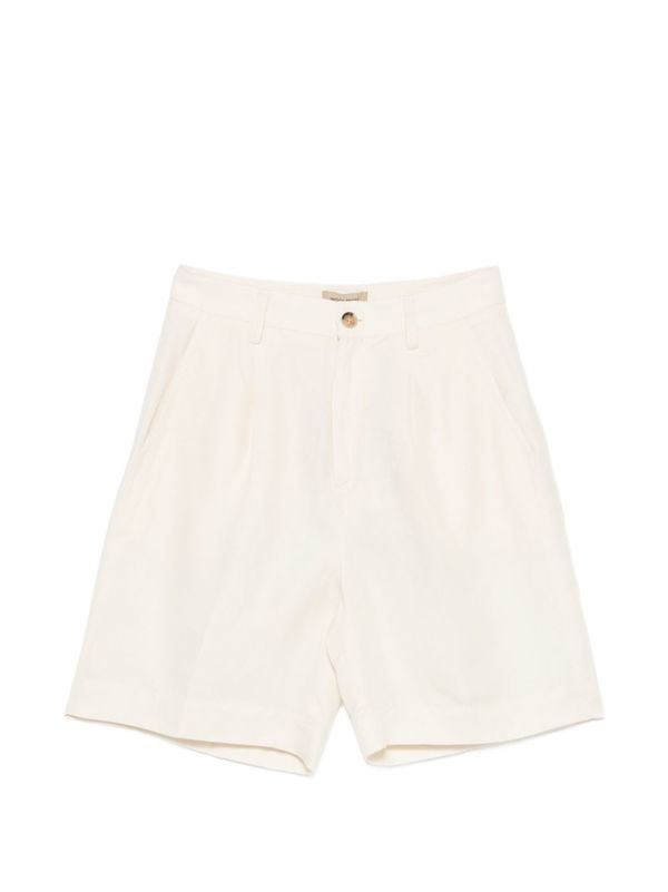 Woolrich Linen Blend Shorts - Beige Woolrich Linen Blend Shorts - Beige
