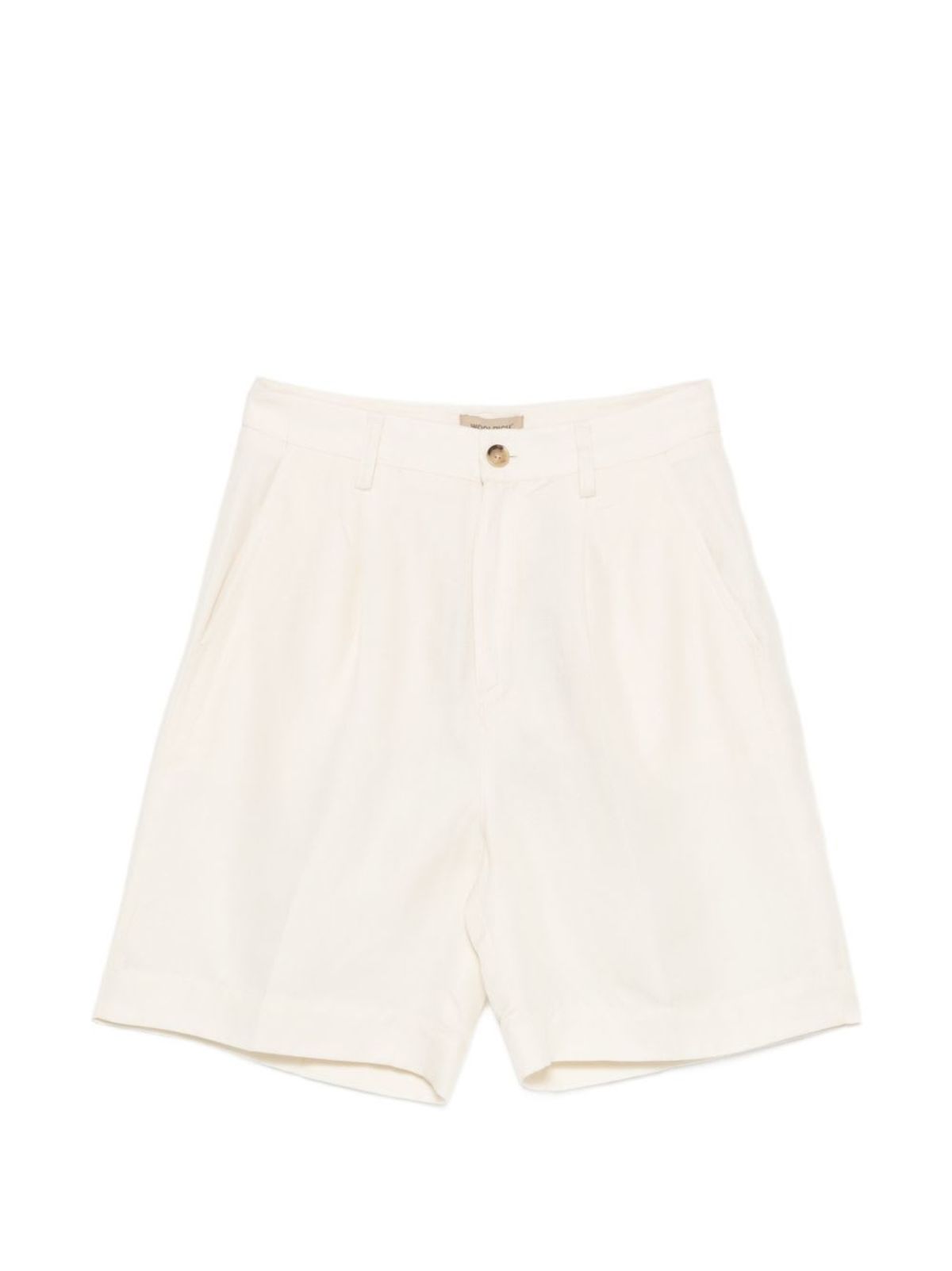 Woolrich Linen Blend Shorts - Beige - Image 1 of 3