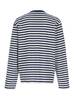 Ami Alexandre Mattiussi Quota Long Sleeve Boxy Fit Mariniere Tee with Ami de Coeur Patch - Blue - Thumbnail 2