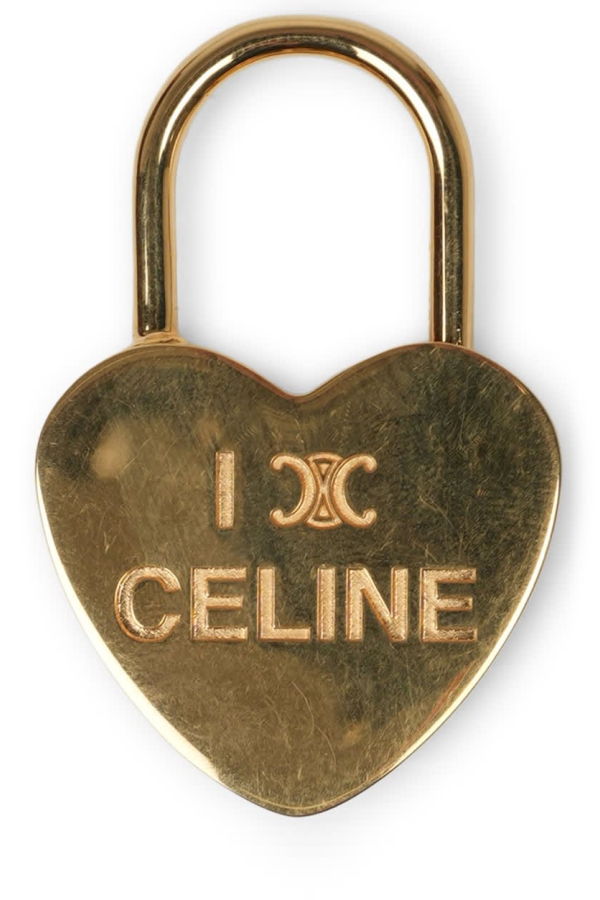 Celine I Love Celine Padlock Charm Bracelet - Gold
