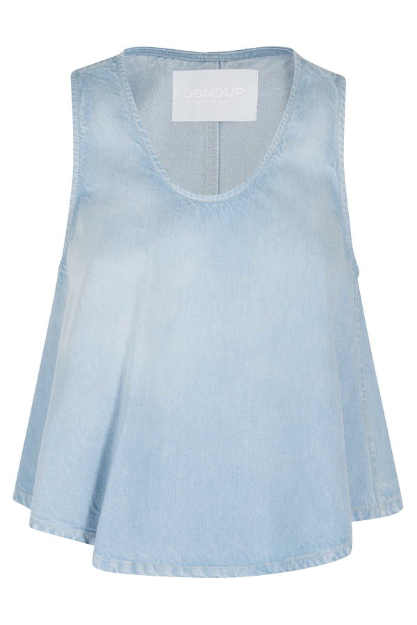 Dondup Top In Denim Top - Blue
