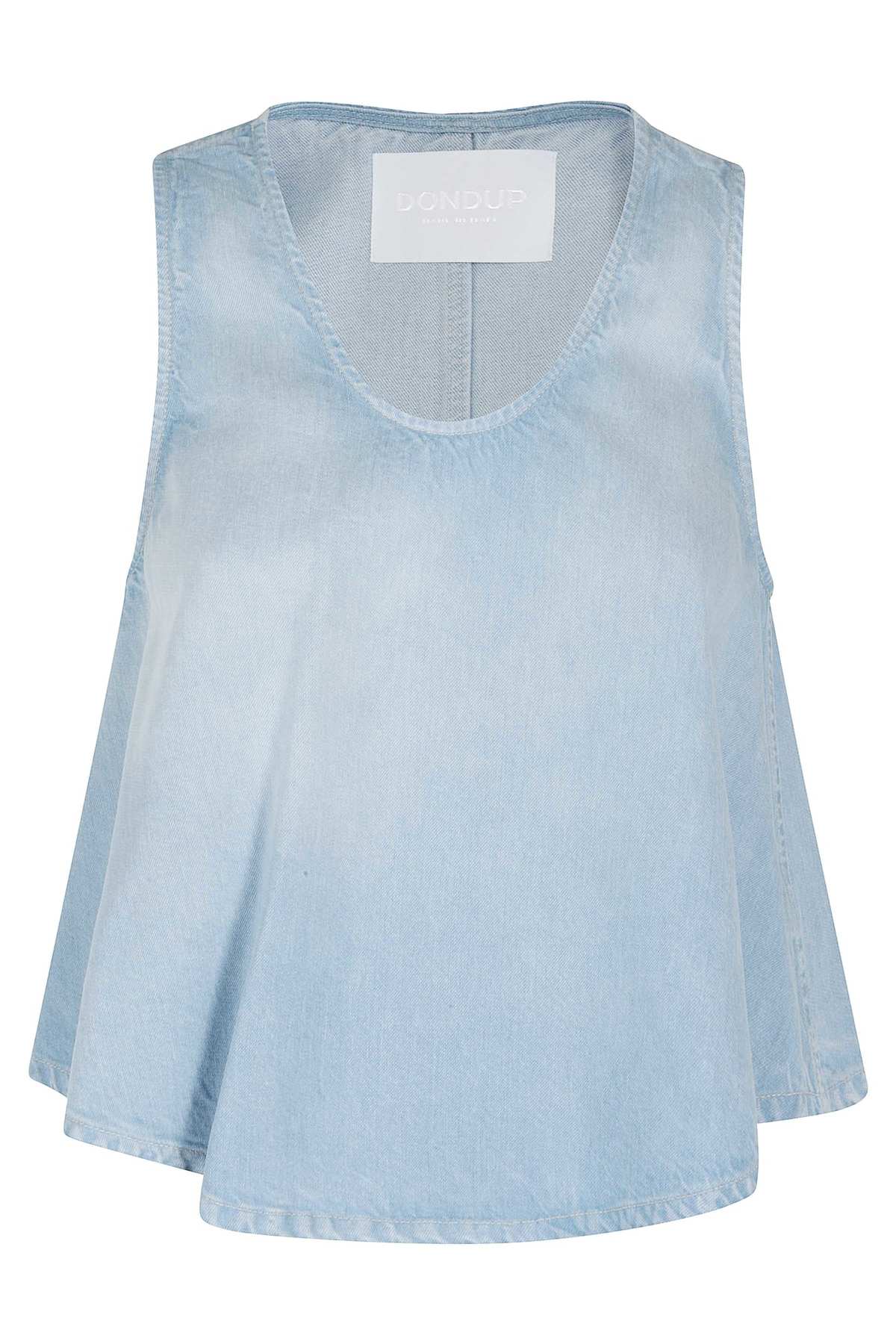 Dondup Top In Denim Top - Blue - Image 1 of 2