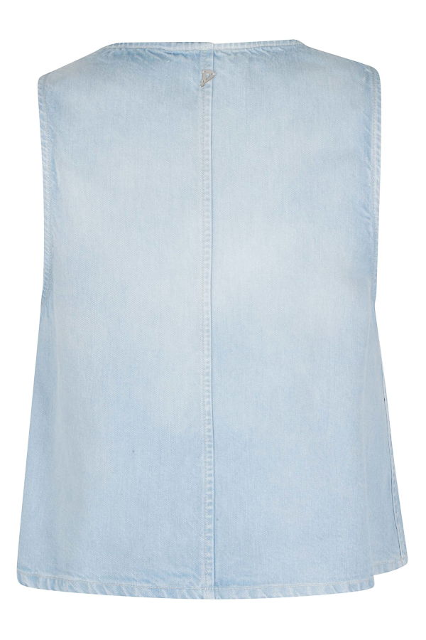 Dondup Top In Denim Top - Blue