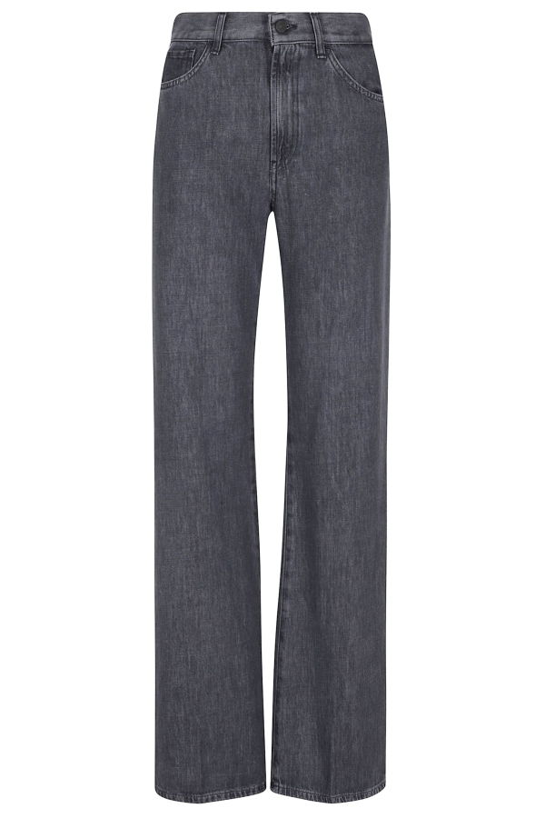 Dondup Amber Wide Leg Jeans - Dark Blue