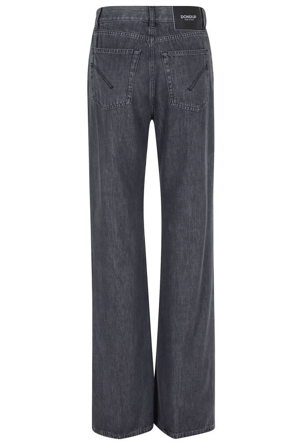 Dondup Amber Wide Leg Jeans - Dark Blue