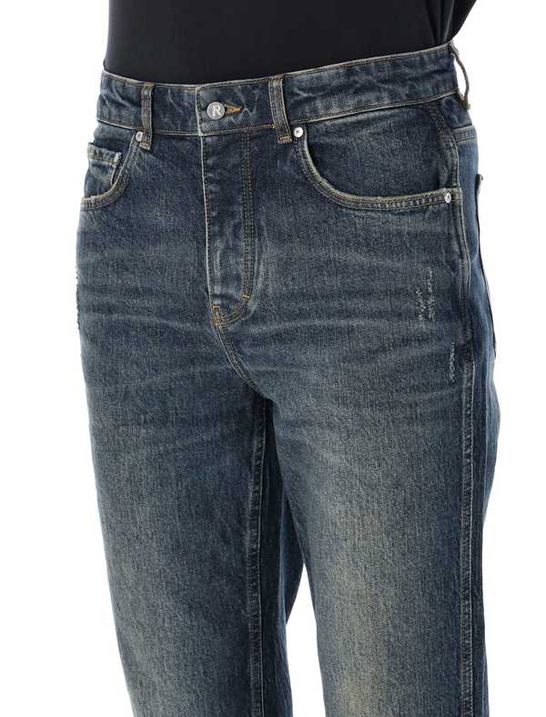 Represent R1 Slim Denim Jeans - Blue Marble