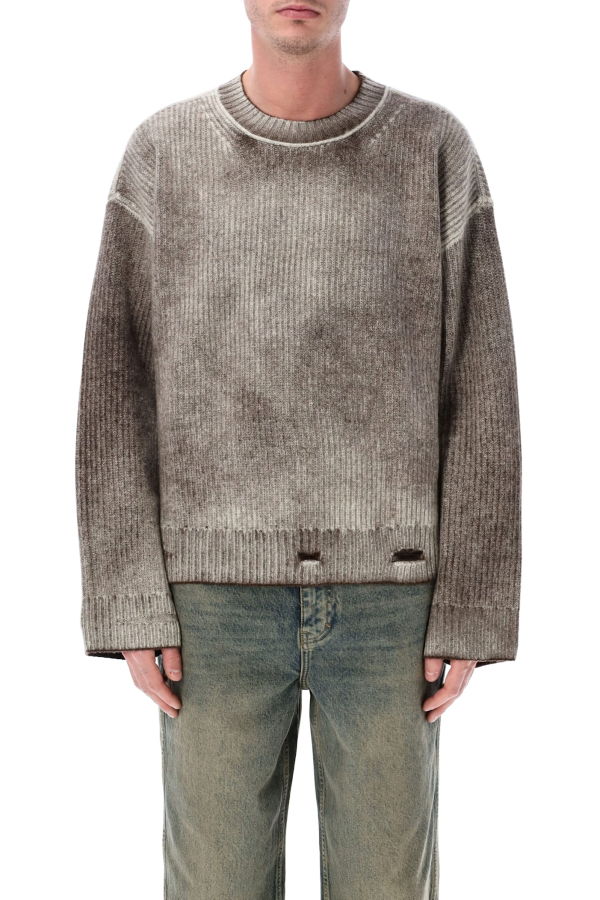 Represent Reversible Fade Out Knit Sweater - NERO