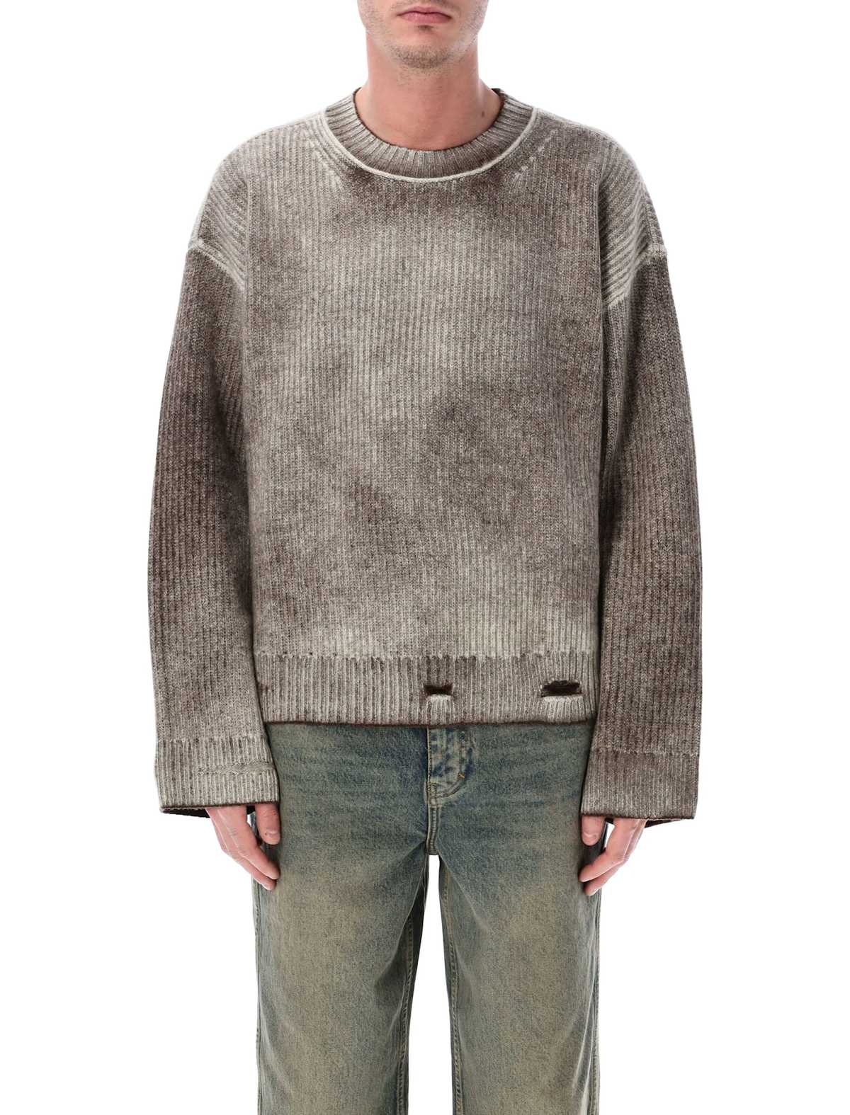 Represent Reversible Fade Out Knit Sweater - NERO - Image 1 of 3