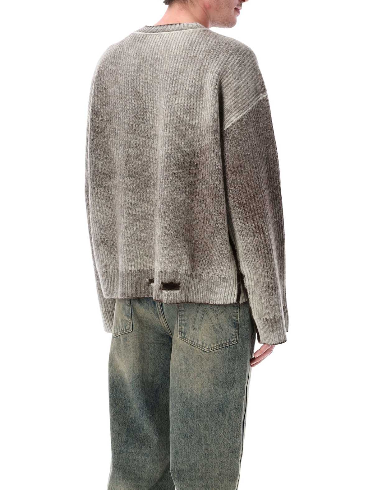 Represent Reversible Fade Out Knit Sweater - NERO - Image 2 of 3