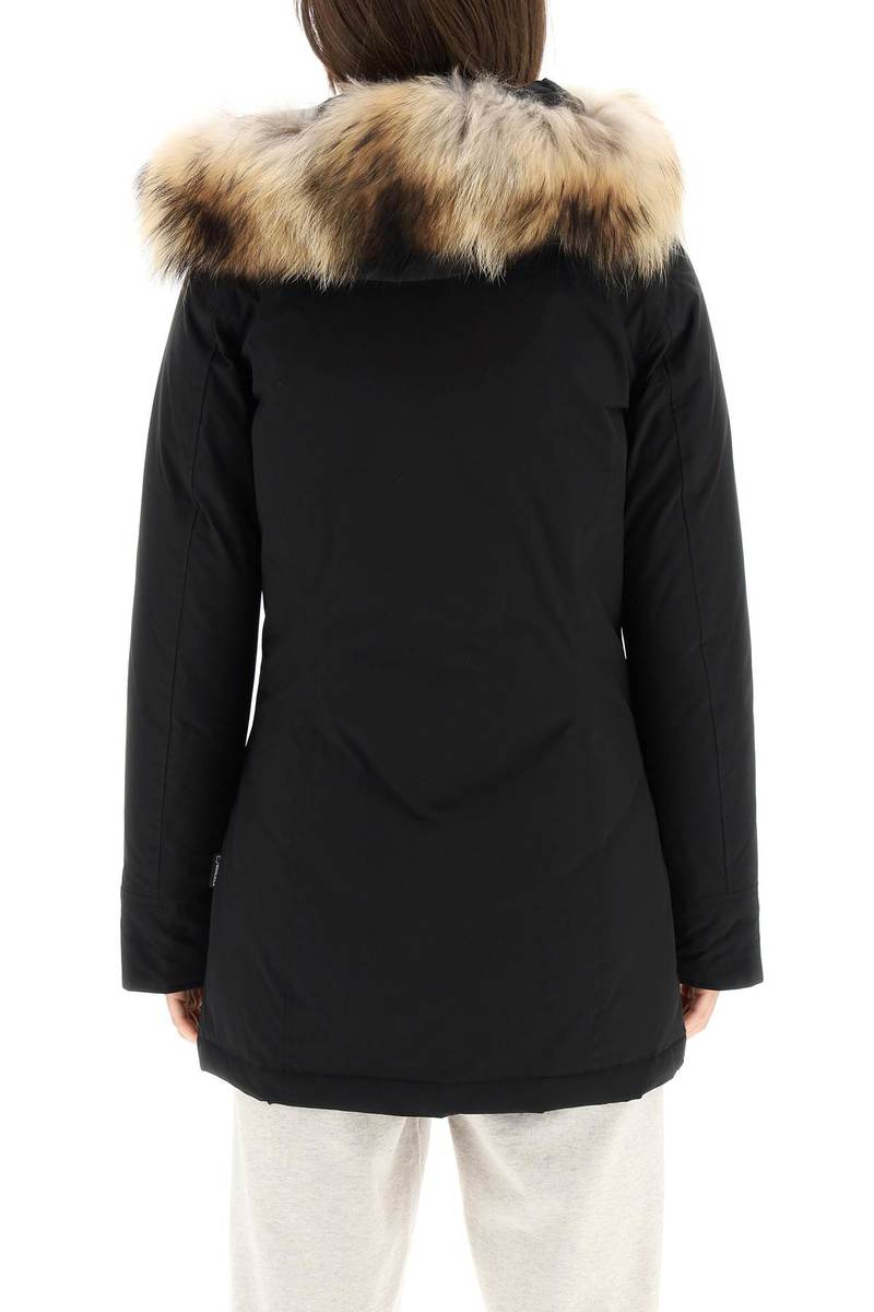 Woolrich Luxury Arctic Racoon Parka - Black
