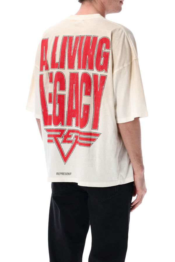Represent Living Legacy Tee - Washed Ecru