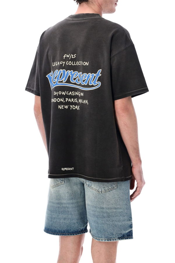 Represent Showcasing T-Shirt - Stained Black